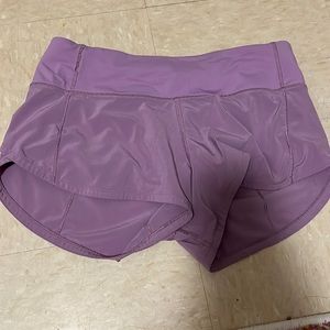 Lululemon size 2 speed up shorts purple